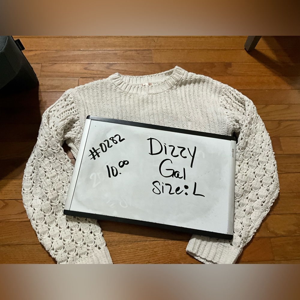 Dizzy Gal Soft Cream Knit Cardigan